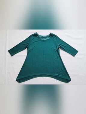 Lane Bryant Teal 3/4 Sleeve Flared Tunic